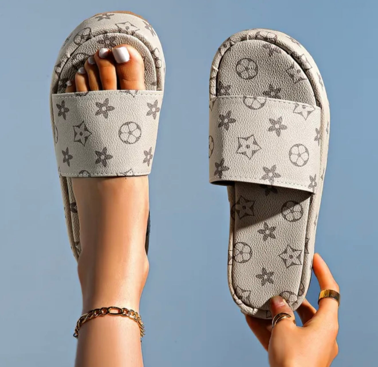 Inspired Louis Vuitton slides