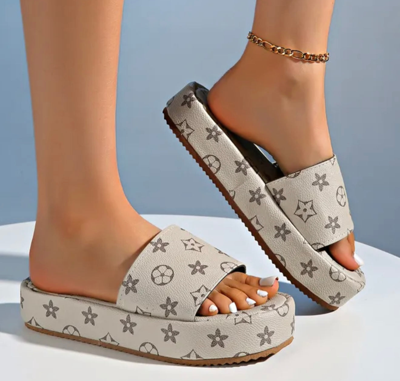 Inspired Louis Vuitton slides