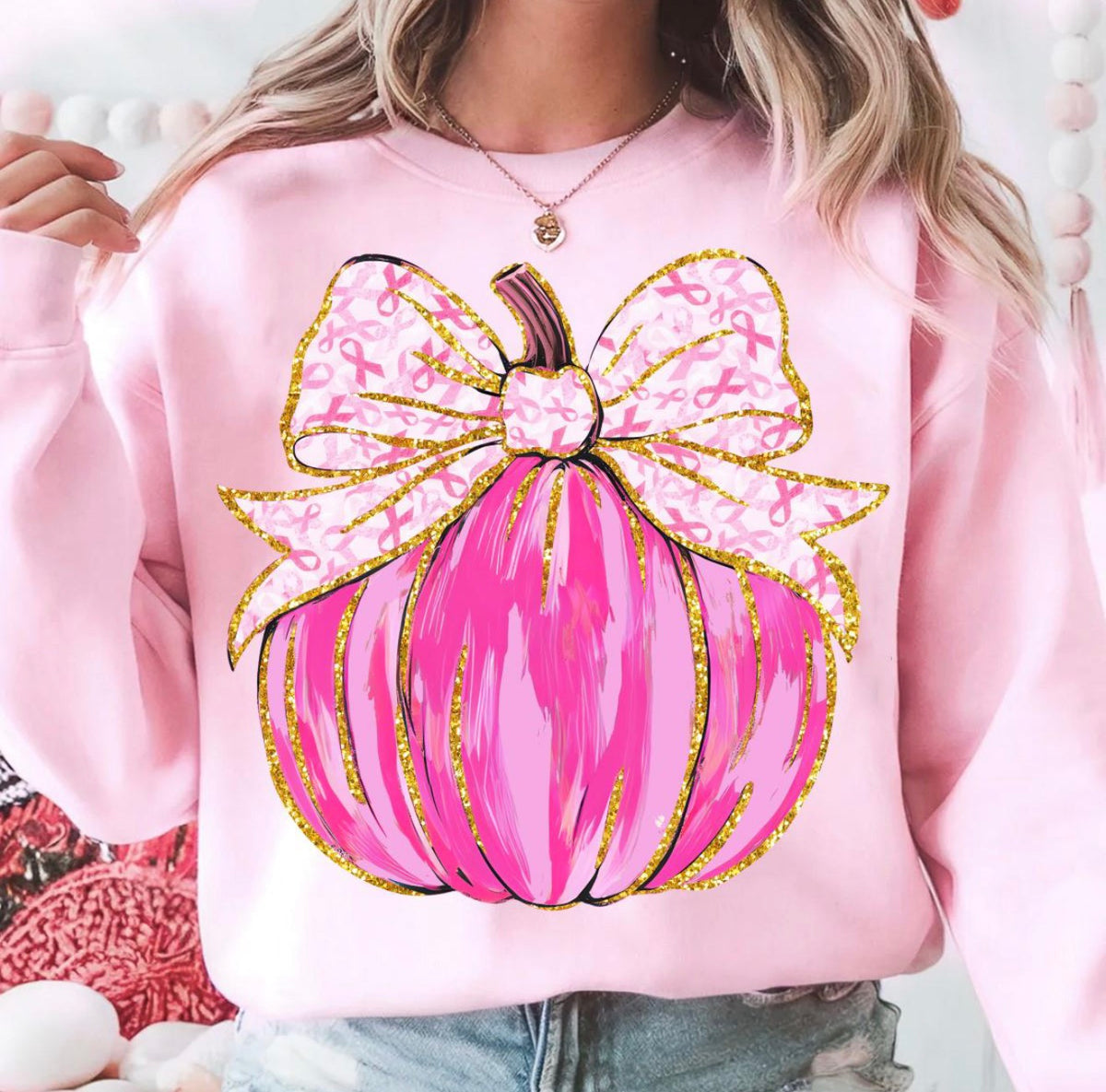 Pink Pumpkin Crewneck