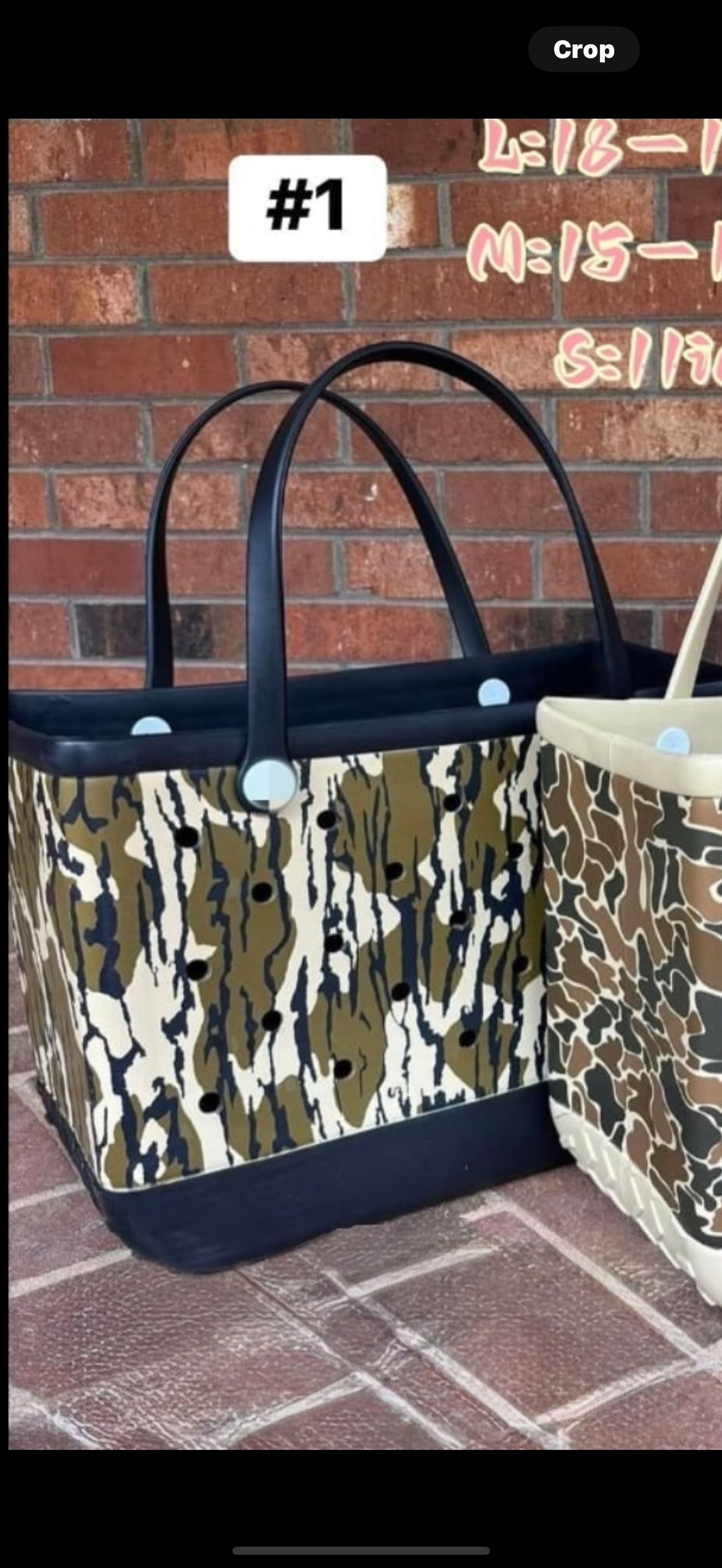 Inspired Camo Bog bag