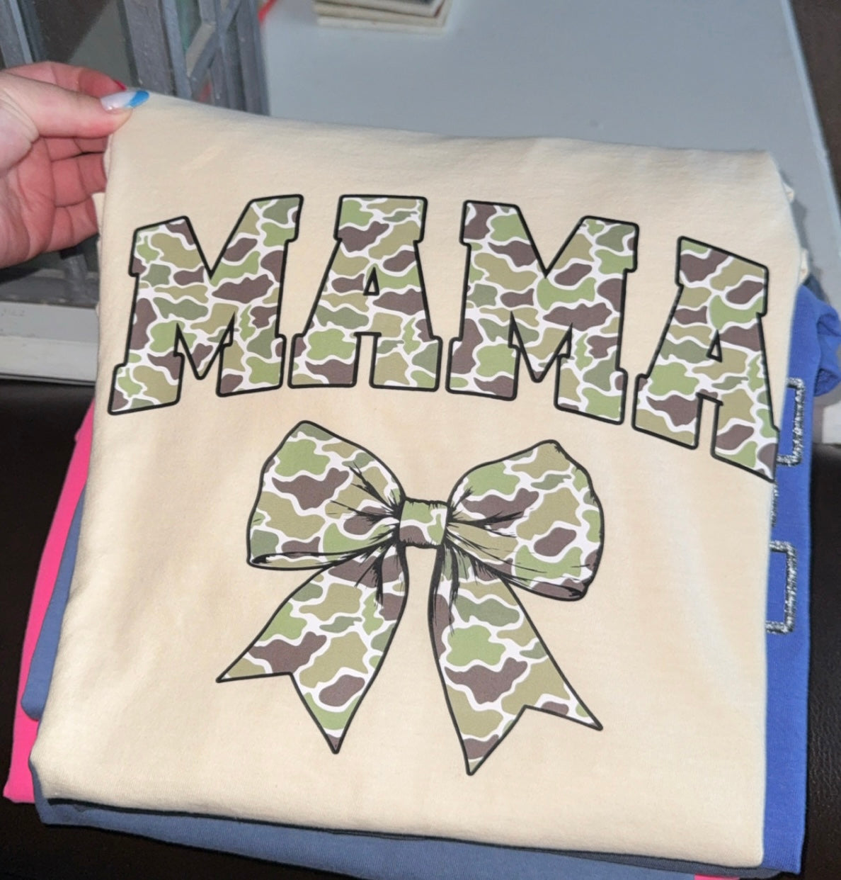 Comfort Color Camo Mama Tee