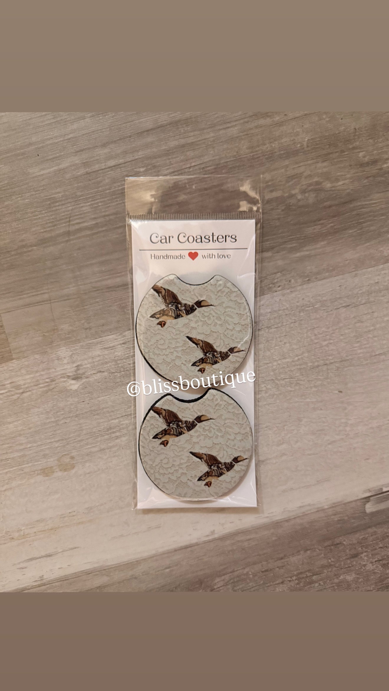 Mallard car coasters