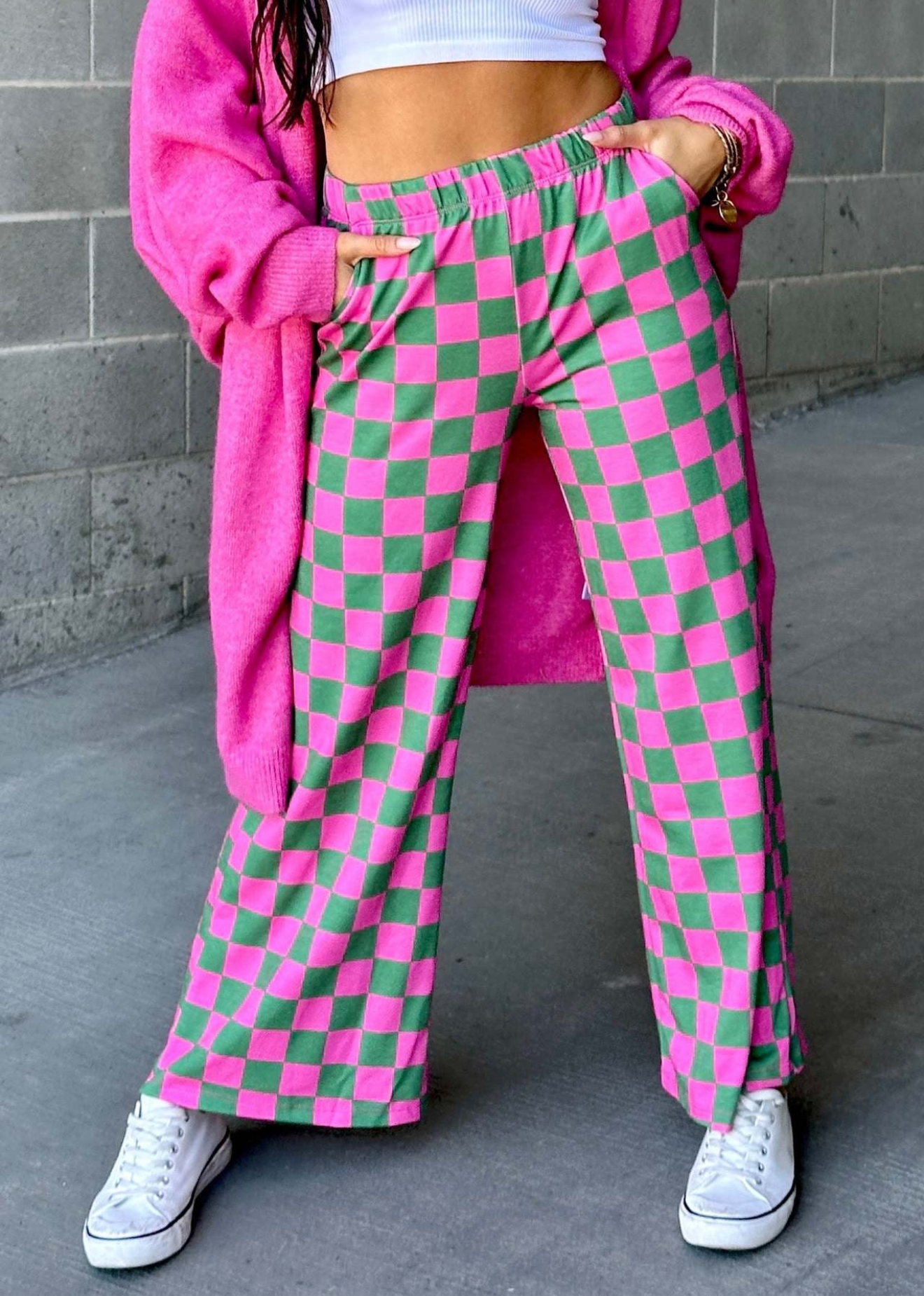 The checkered pants