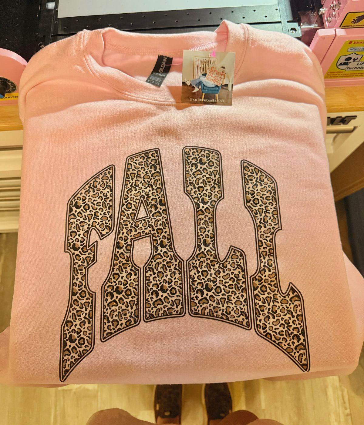 Fall Cheetah Crewneck