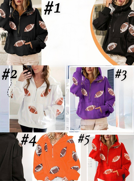 Football Half zip pullover