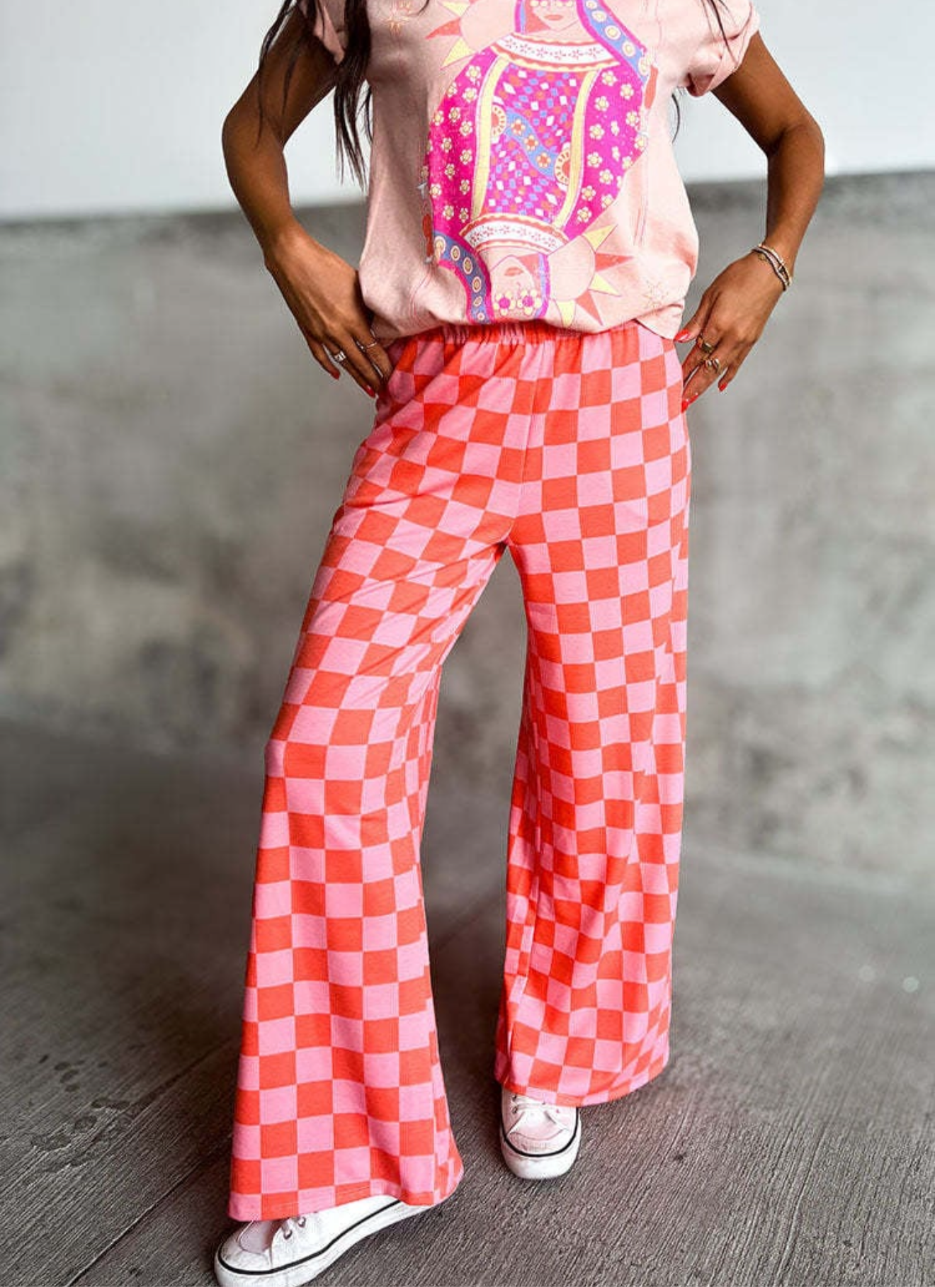 The checkered pants
