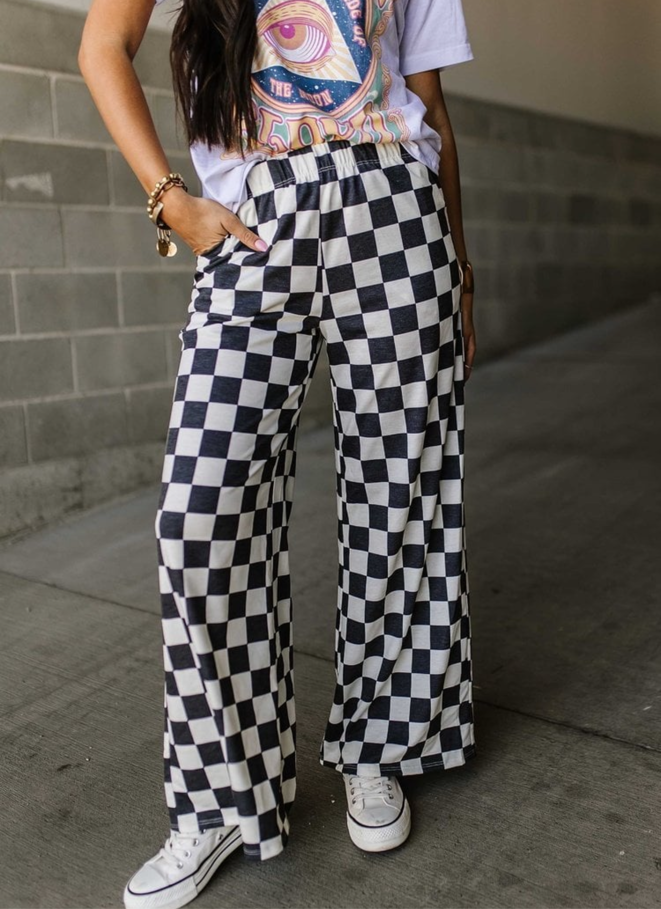 The checkered pants