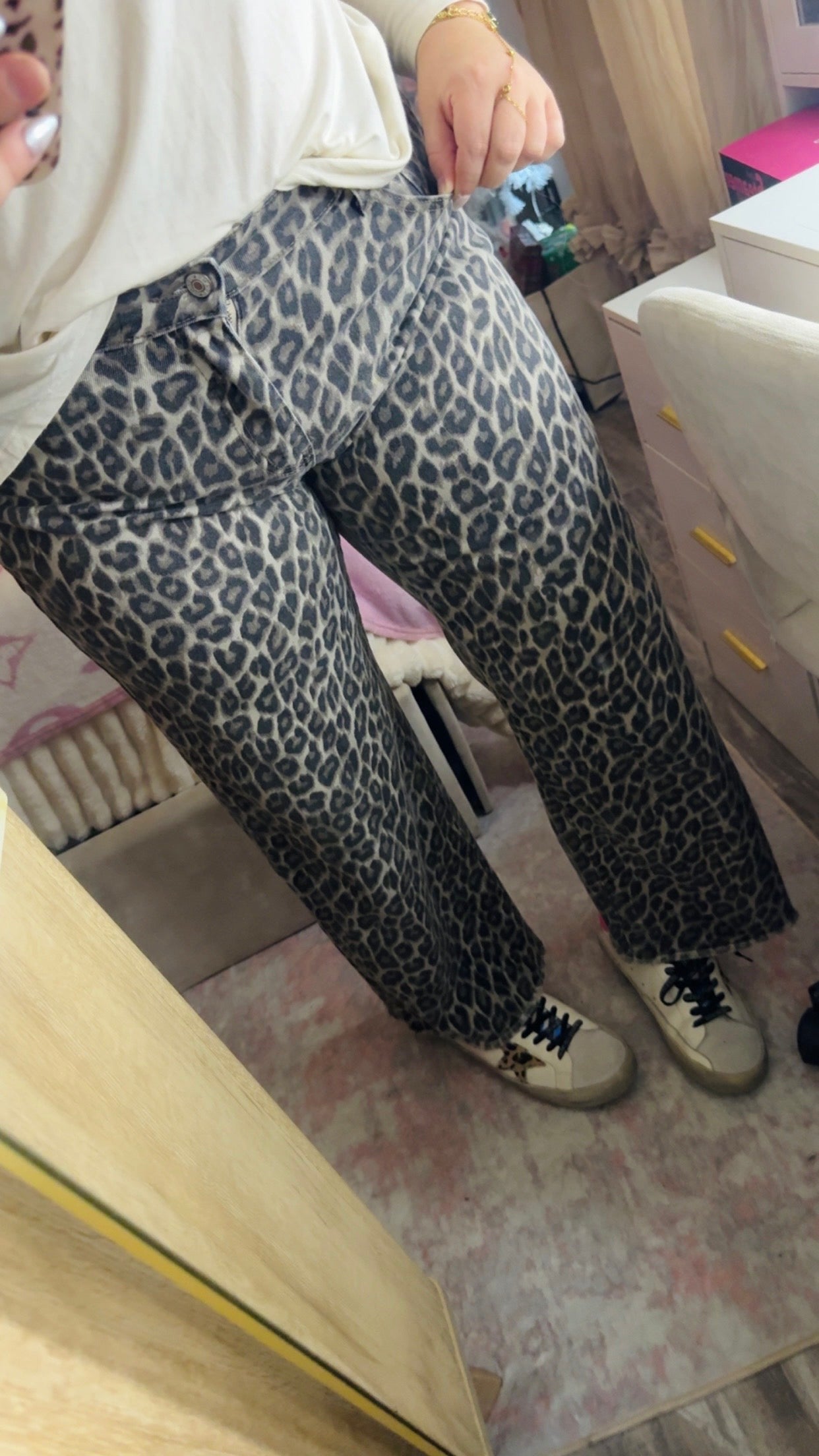 Cheetah jeans
