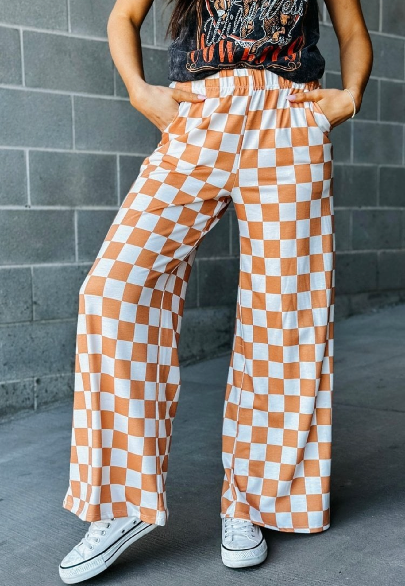 The checkered pants