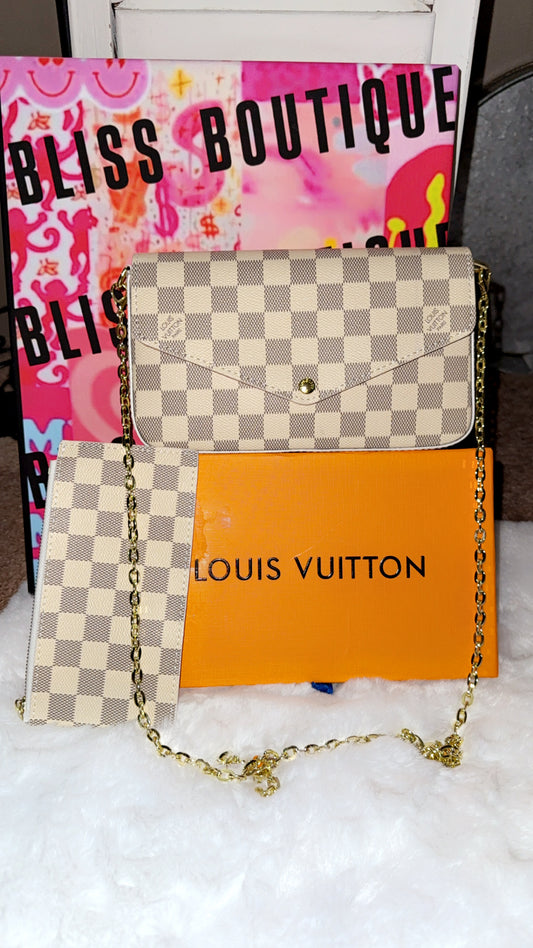 Inspired Louis Vuitton Purse With wallet