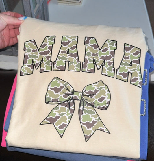 Comfort Color Camo Mama Tee