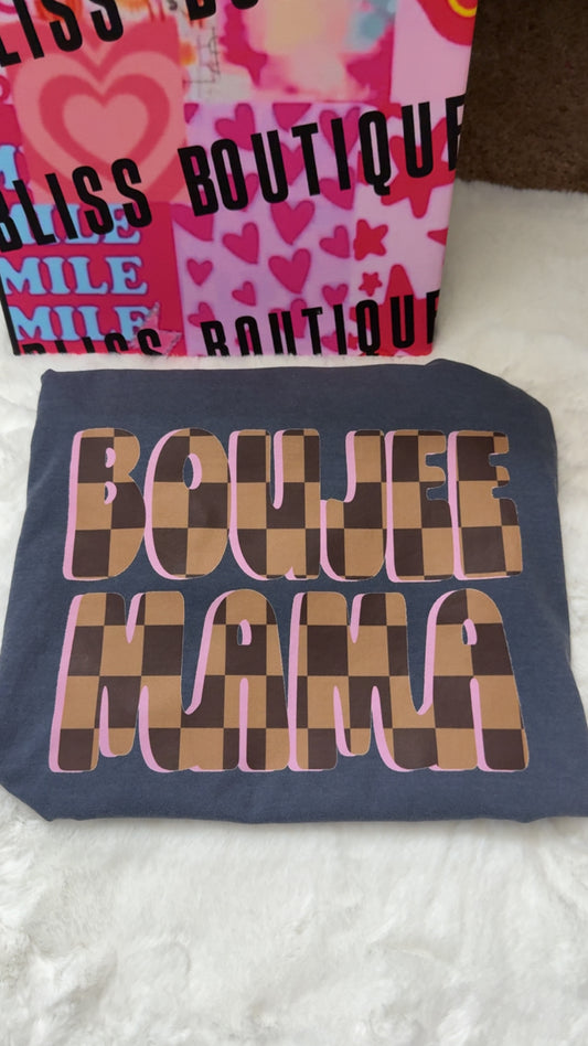 Comfort Color Boujee Mama tee